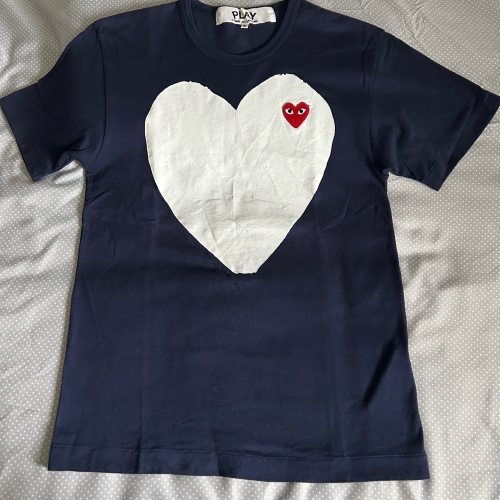 Comme des Garçons ‘Play’ Blue Tee